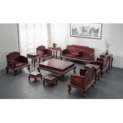 FA0115 踩珠款沙发 染料紫檀 没价