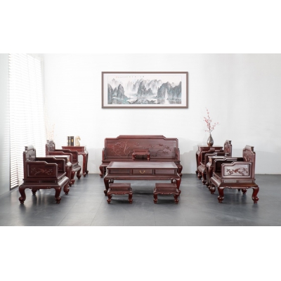 FA0115 踩珠款沙发 染料紫檀 没价