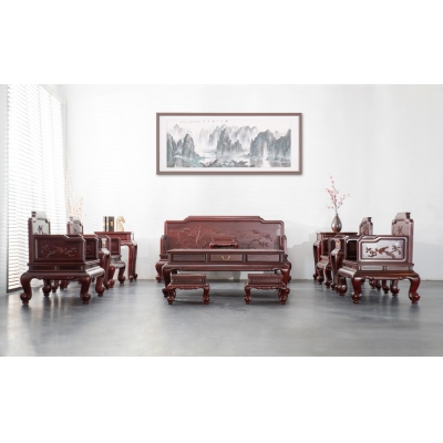 FA0115 踩珠款沙发 染料紫檀 没价